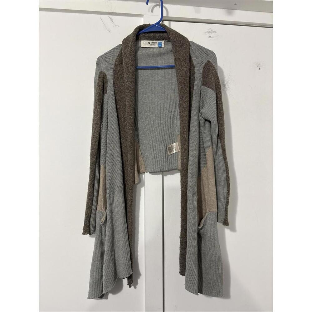 Sparrow Anthropologie Draped Cardigan Open Front Lagenlook XS